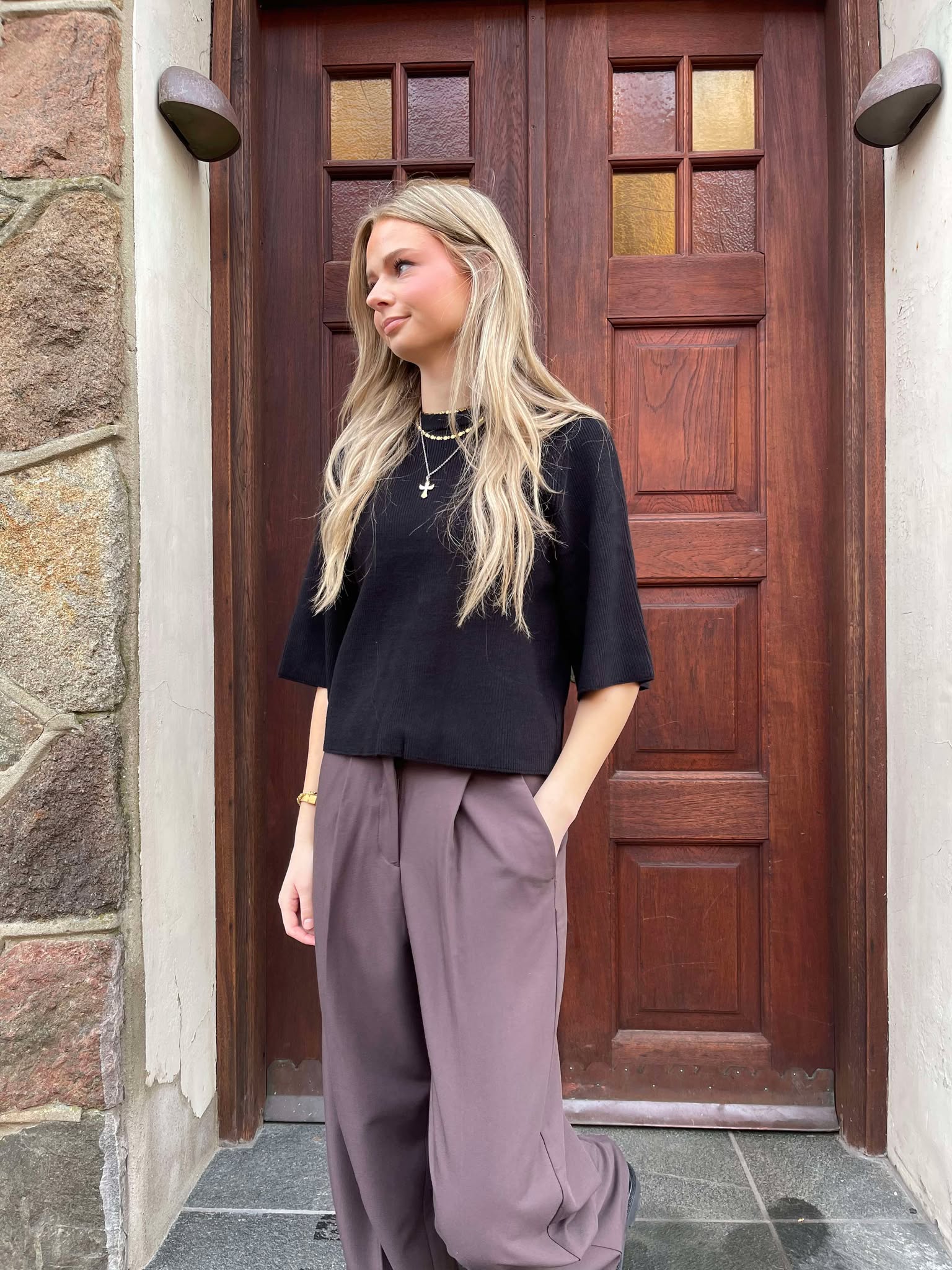 OBJULLA Knit Cardigan - Black